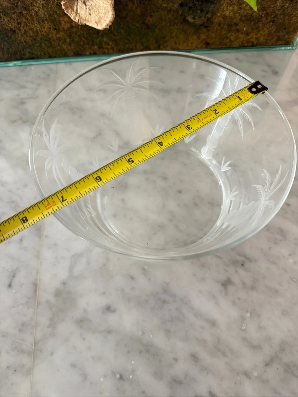 South Carolina Etched Palm Tree Bowl Palmetto
